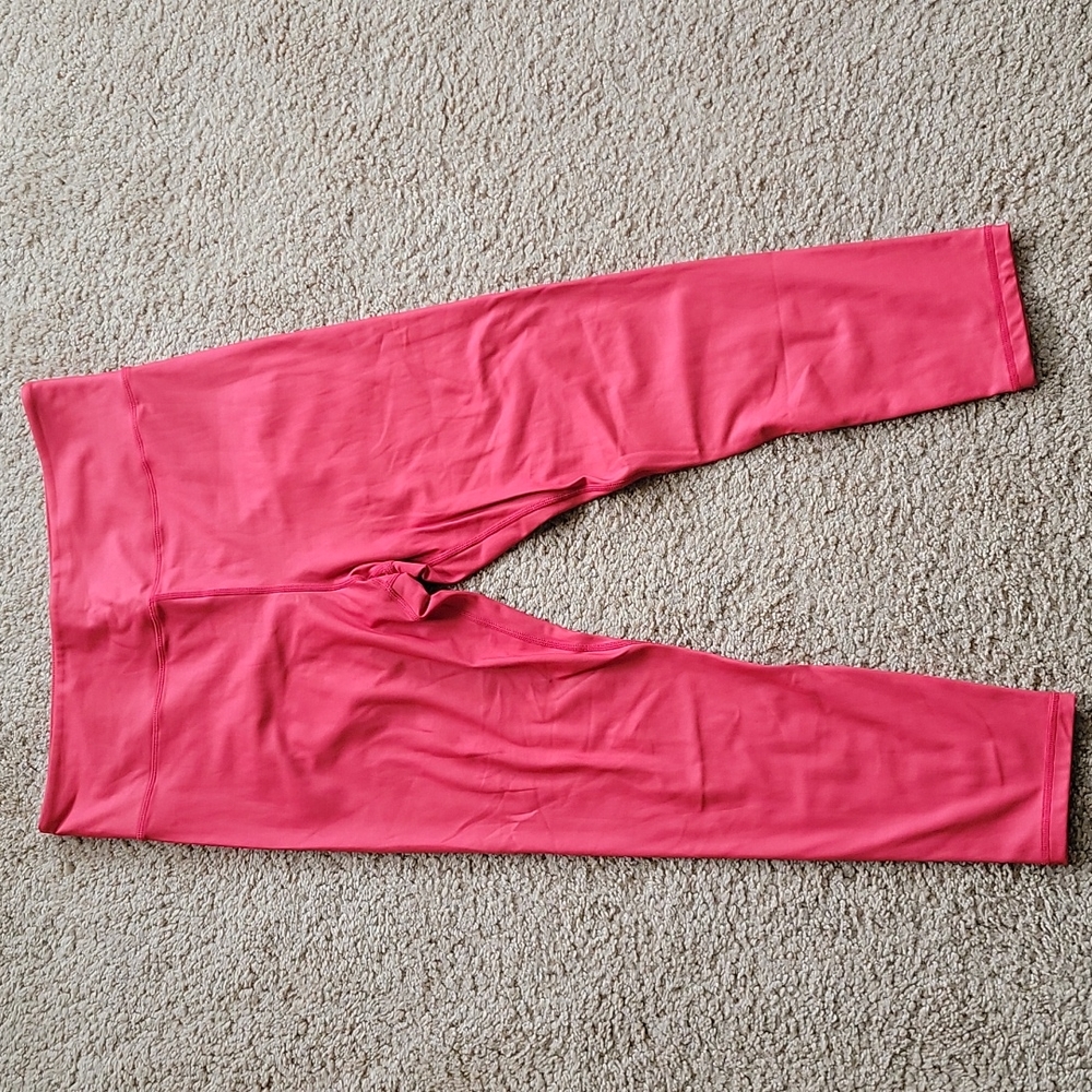 Zyia red metallic leggings